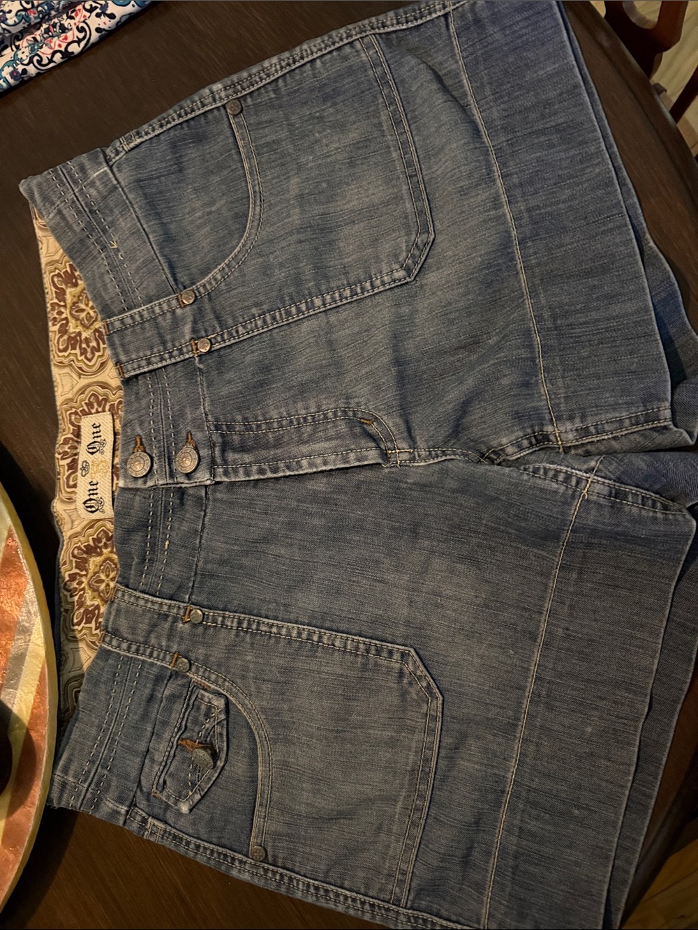 denim shorts